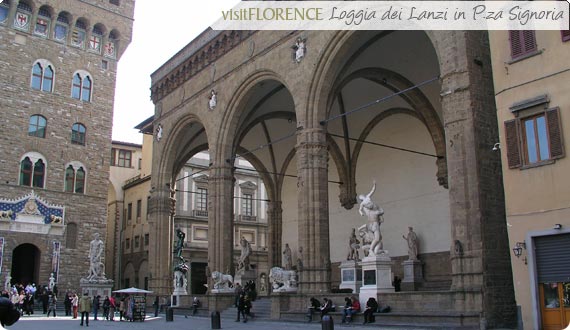 Loggia dei Lanzi in Piazza della Signoria, Firenze