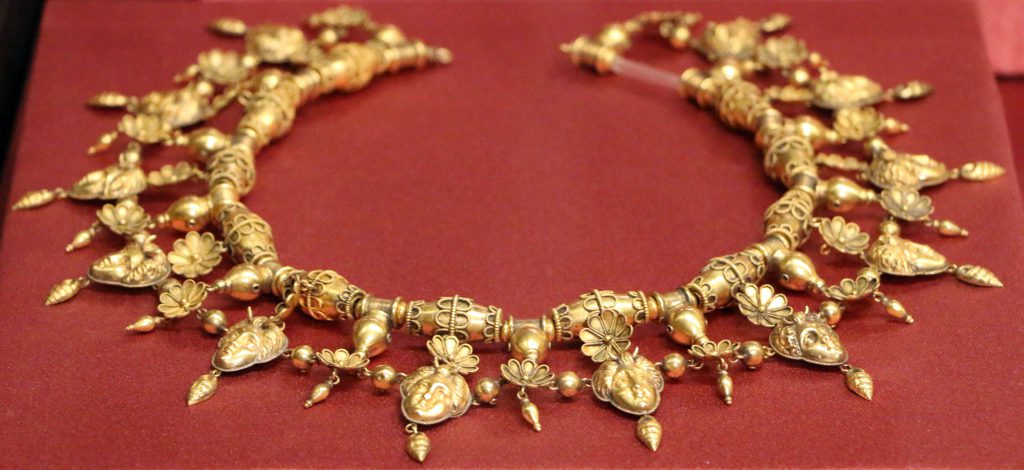 A necklace part of the Castellani collection that was stolen, but lockily quickly retrieved.