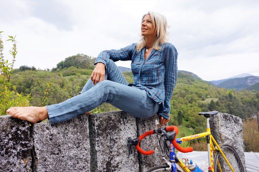 Antonella Bellutti, ciclista vegan, due volte medaglia d’oro alle Olimpiadi.