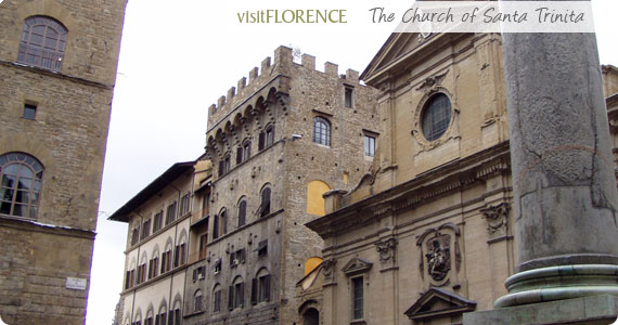 The Church Of Santa Trinita In Florence